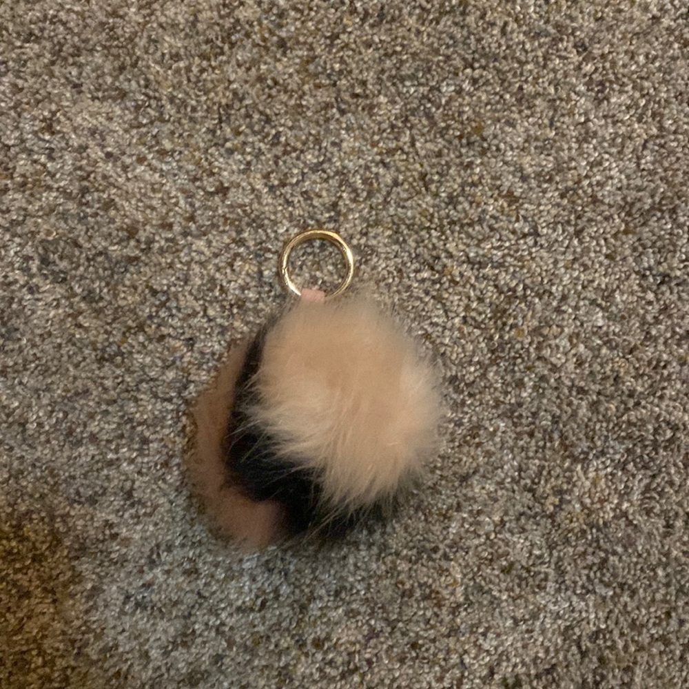 cute fuzzy keychain